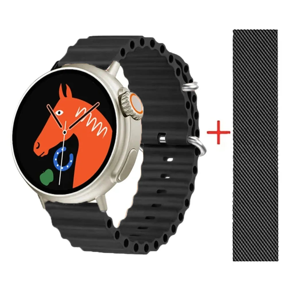 2025 Ultra 9 Smartwatch for Men with GPS, Bluetooth Calling, Health Monitoring, and Wireless Charging for Android and iOS