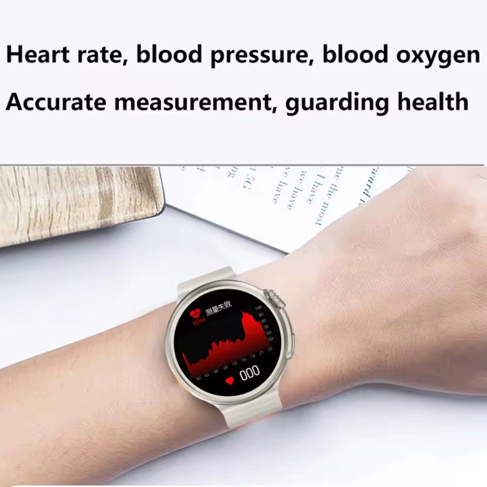 2025 Ultra 9 Smartwatch for Men with GPS, Bluetooth Calling, Health Monitoring, and Wireless Charging for Android and iOS